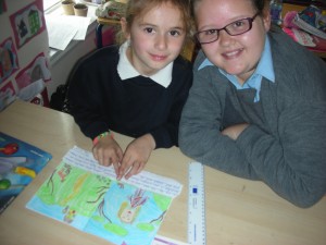 DSCN9728 300x225 - Junior & Senior Infants reading with 4th Class