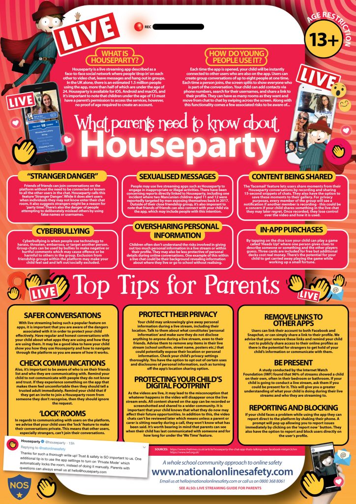 House Party Parents Guide February 2019 724x1024 - Internet Safety