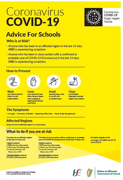 coronavirus poster full - Covid-19 Advice