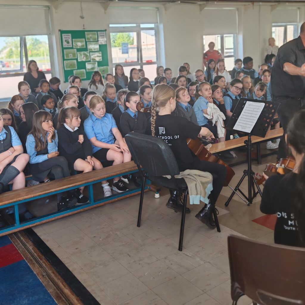IMG 20250522 094825 1024x1024 - Visit from the Laois School of Music Youth Orchestra